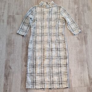 Cato Fashion Plaid Bodycon Dress Size 6 But Fits Like A 4